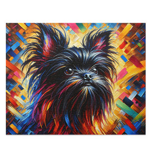 Affenpinscher Pussel: Svart apa terrier pussel