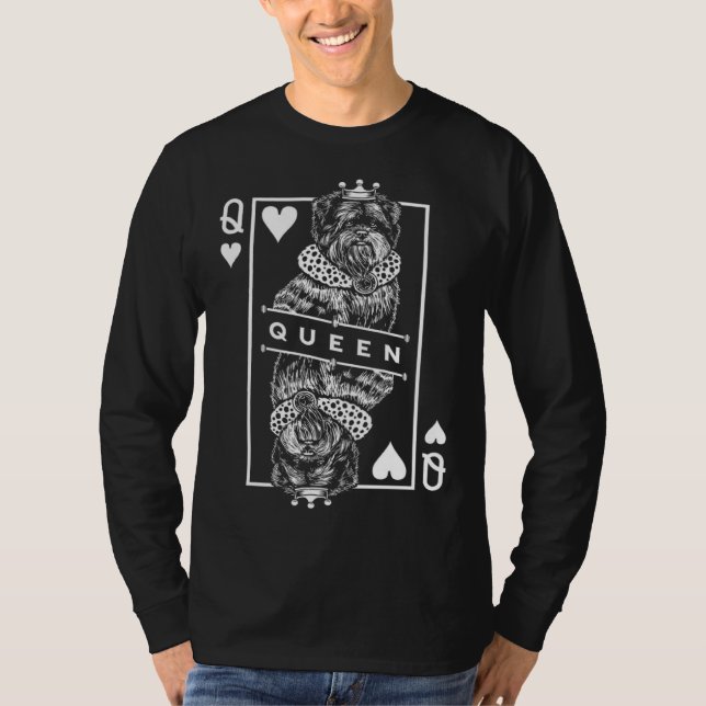 Affenpinscher Queen Of Hearts  Affie Dog  Pop T Shirt (Framsida)