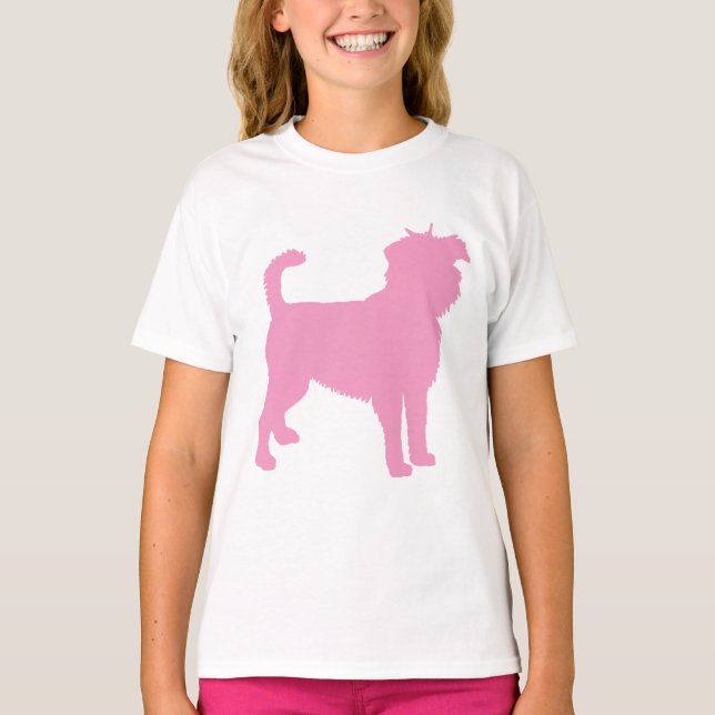 Affenpinscher (rosa) t shirt (Framsida)