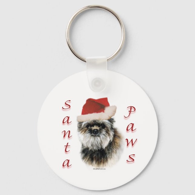 Affenpinscher Santa Tassar Nyckelring (Framsida)