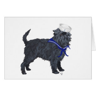 Affenpinscher Sjöman Hälsningskort
