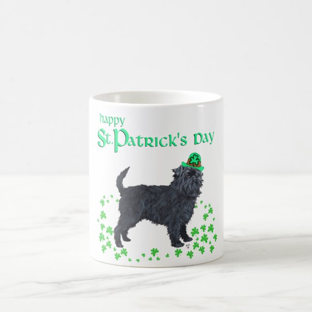 Affenpinscher St Patrick's Day Kaffemugg (Center)