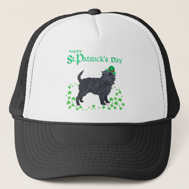 Affenpinscher St Patricks Day Keps (Framsida)