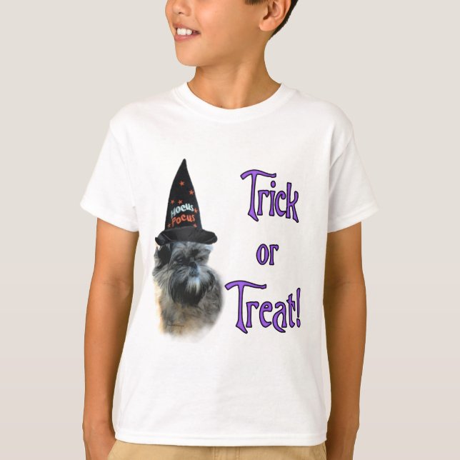 Affenpinscher Trick Tee Shirt (Framsida)