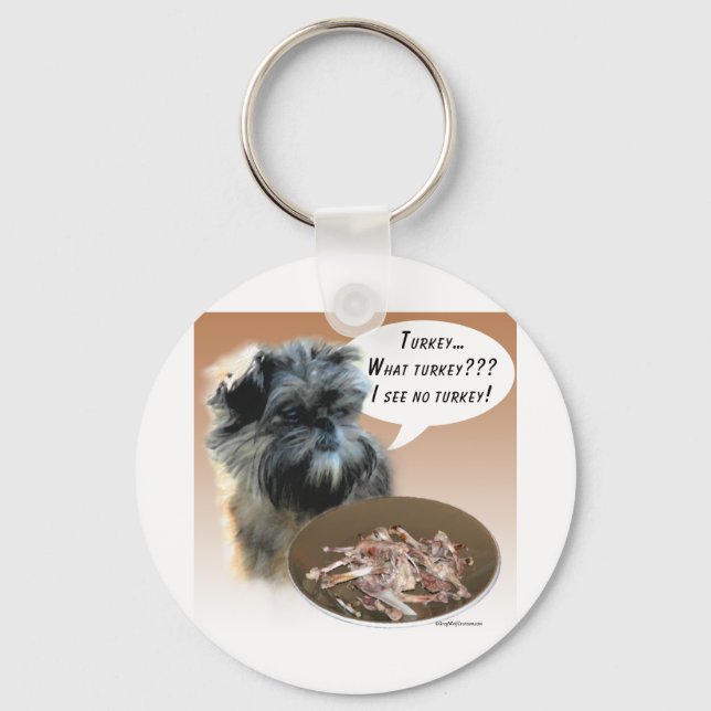 Affenpinscher Turkey Nyckelring (Framsida)