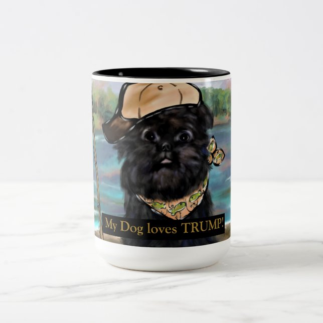 Affenpinscher Två-Tonad Mugg (Center)