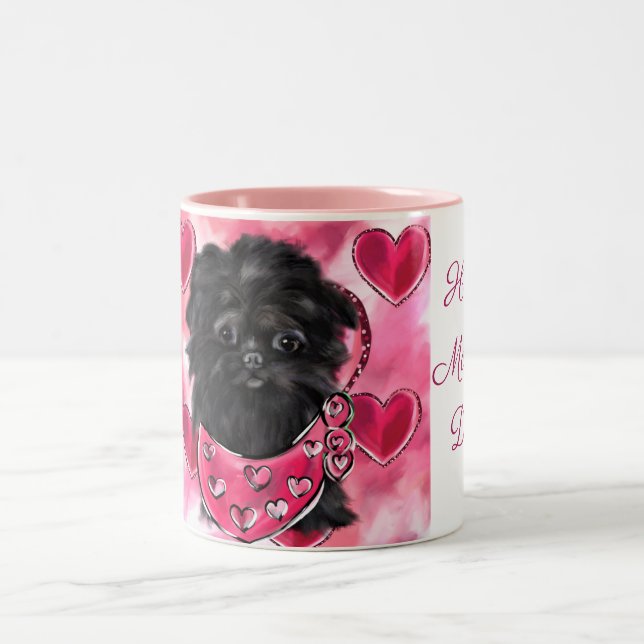 Affenpinscher   Två-Tonad mugg (Center)