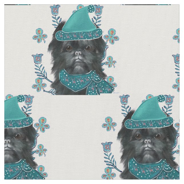 Affenpinscher  tyg (Närbild)