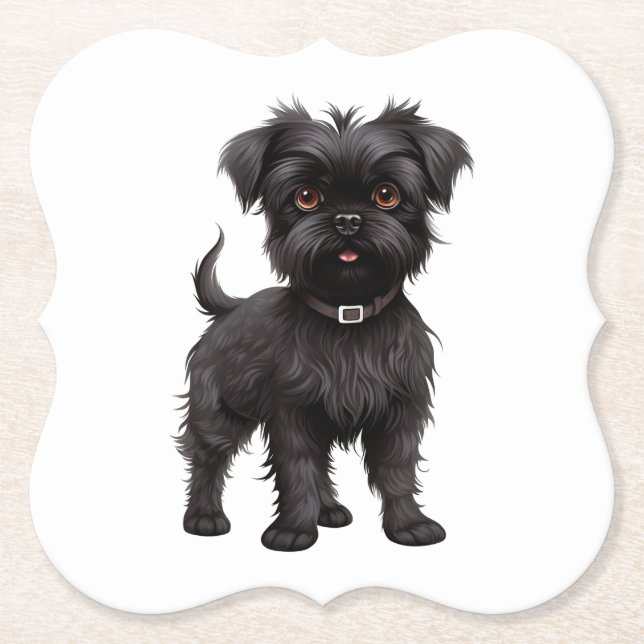 Affenpinscher Underlägg Papper (Framsida)
