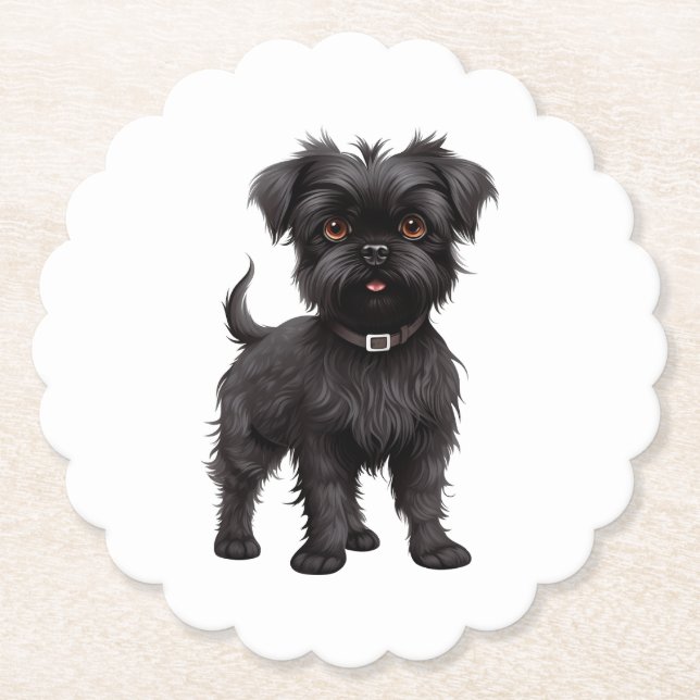 Affenpinscher Underlägg Papper (Framsida)