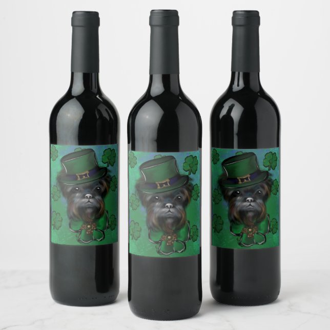 AFFENPINSCHER VINFLASKA ETIKETT (Flaskor)
