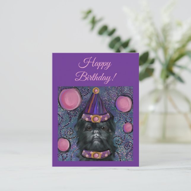 Affenpinscher Vykort (Stående Fram)