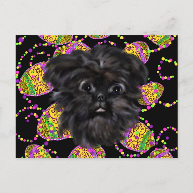 Affenpinscher Vykort (Framsida)