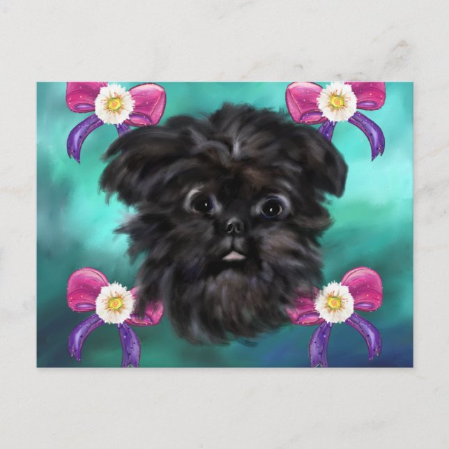 Affenpinscher Vykort (Framsida)