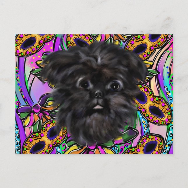 Affenpinscher Vykort (Framsida)