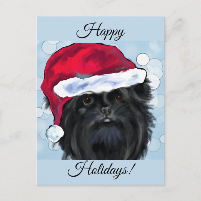 Affenpinscher  vykort (Framsida)