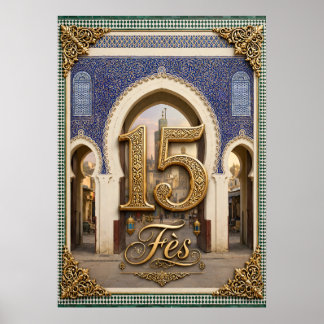 Affiche 15 Fès Maroc Poster