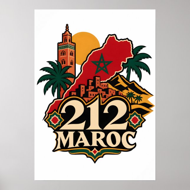 Affiche 212 Maroc  Poster (Framsidan)