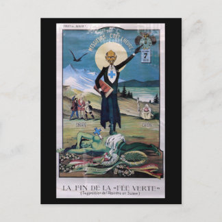 Affiche Absinthe Vykort