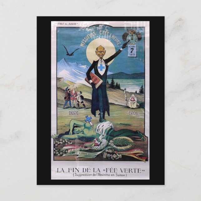 Affiche Absinthe Vykort (Framsida)