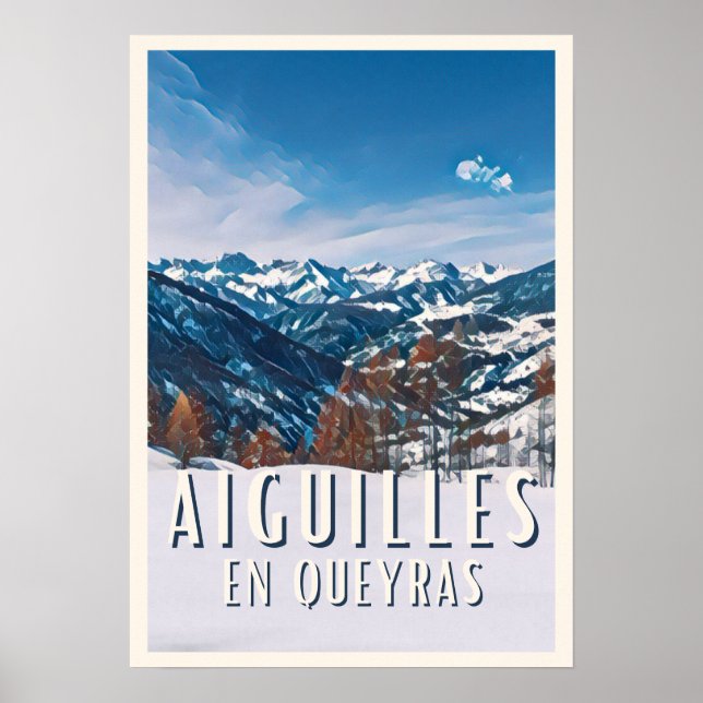Affiche Aiguilles en Queyras Station Poster (Framsidan)