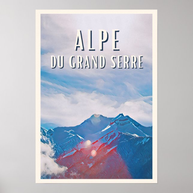Affiche Alpe du Grand Serre Station de ski Poster (Framsidan)