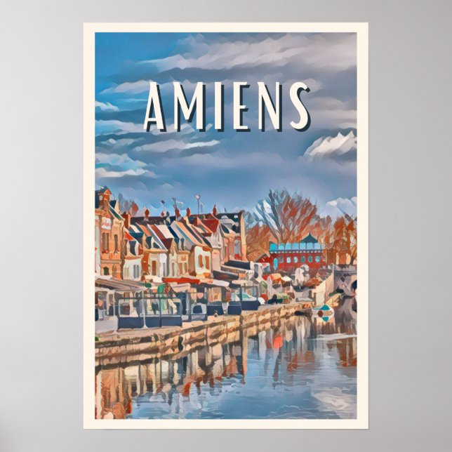 Affiche Amiens Photo Vintage Poster (Framsidan)