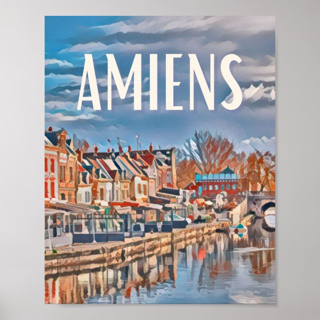 Affiche Amiens Photo Vintage Poster (Framsidan)