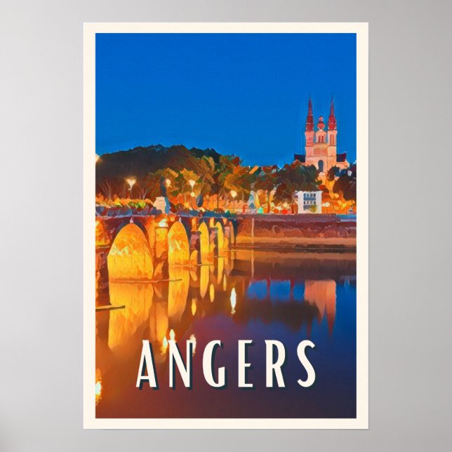 Affiche Angers Photo Vintage  Poster (Framsidan)