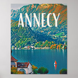 Affiche Annecy Photo Vintage Poster