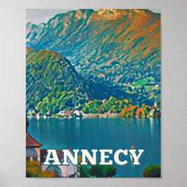 Affiche Annecy Photo Vintage Poster
