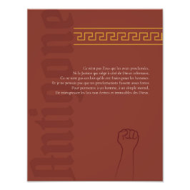 Affiche Antigone Fototryck