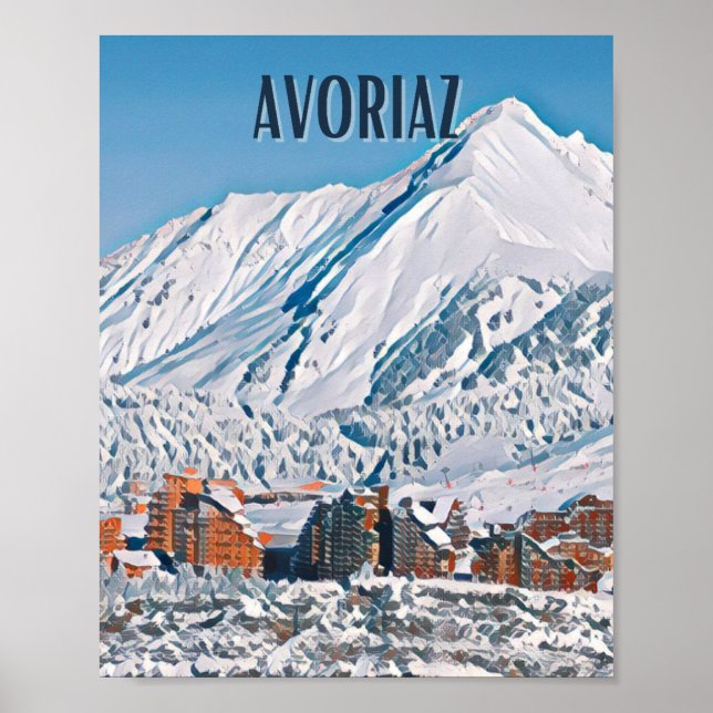 Affiche Avoriaz Station de ski  Poster (Framsidan)