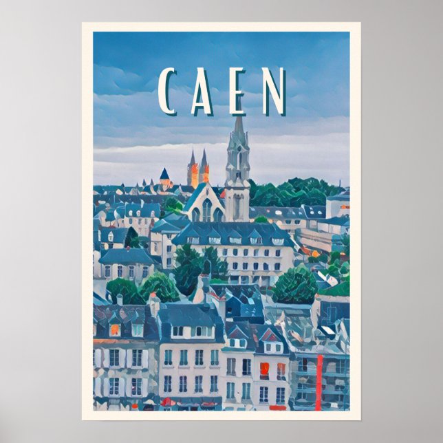 Affiche Caen Photo Vintage Poster (Framsidan)