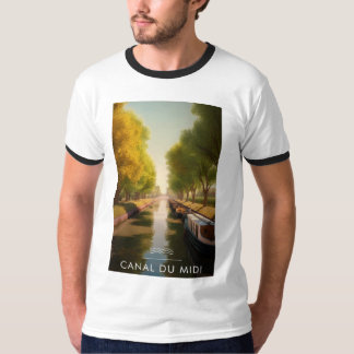 Affiche Canal du midi - France - illustration T Shirt