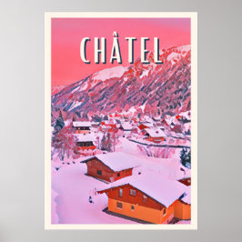 Affiche Châtel Station de ski Poster