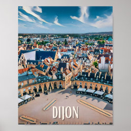 Affiche Dijon Photo Vintage Poster