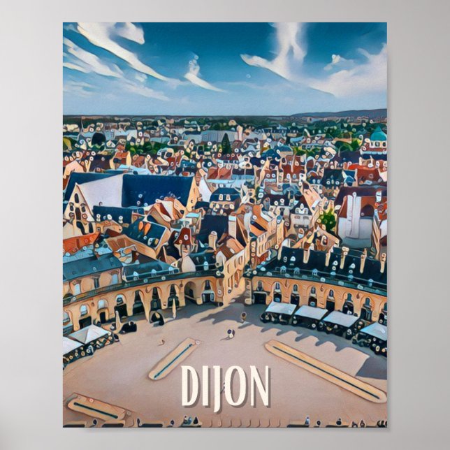Affiche Dijon Photo Vintage Poster (Framsidan)