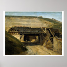 Affiche Entrée d'une carrière à Montmartre