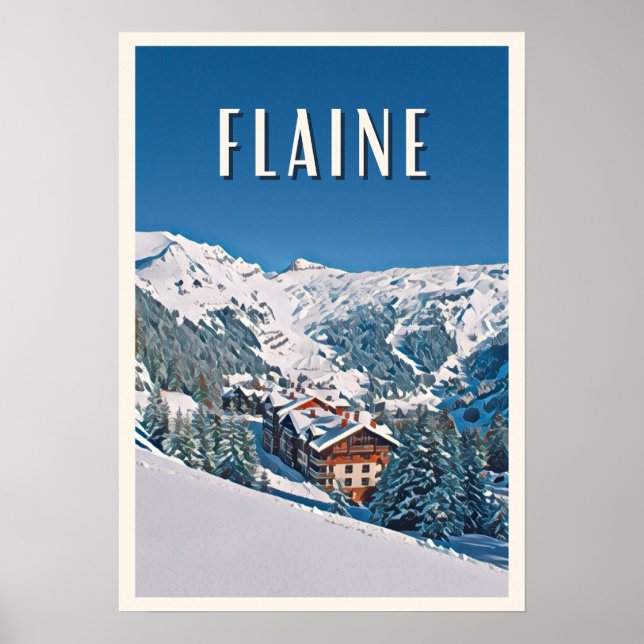 Affiche Flaine Station de ski Poster (Framsidan)
