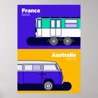 Affiche France - Australie Poster