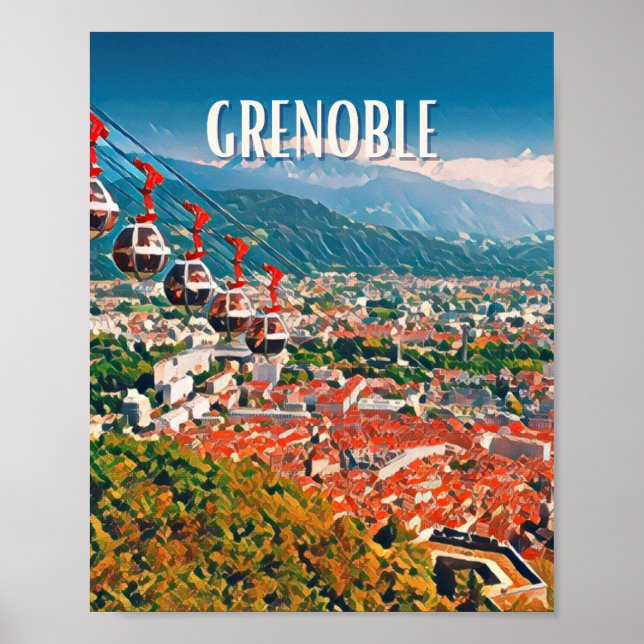 Affiche Grenoble Photo Vintage Poster (Framsidan)