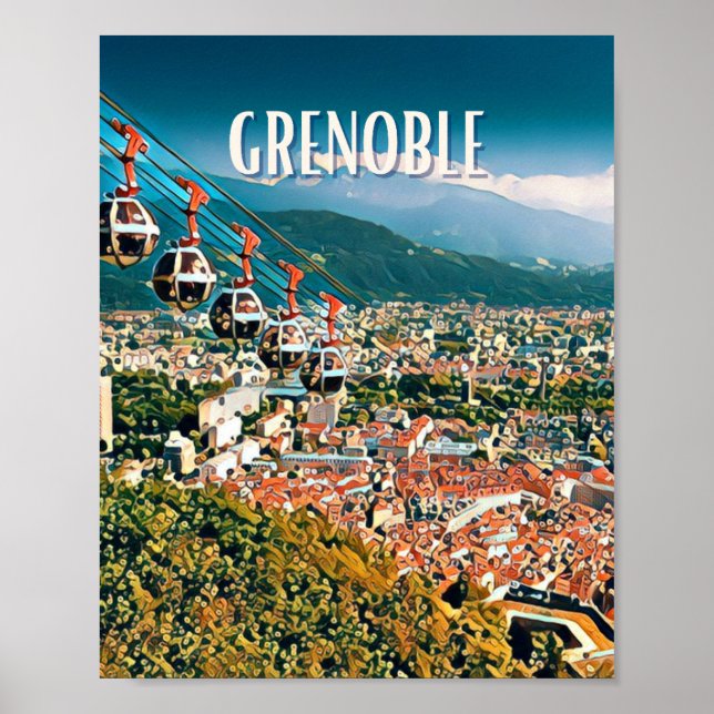 Affiche Grenoble Photo Vintage Poster (Framsidan)
