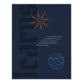 Affiche Icarus Fototryck