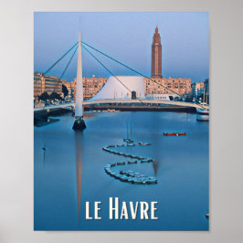 Affiche Le Havre Photo Vintage Poster