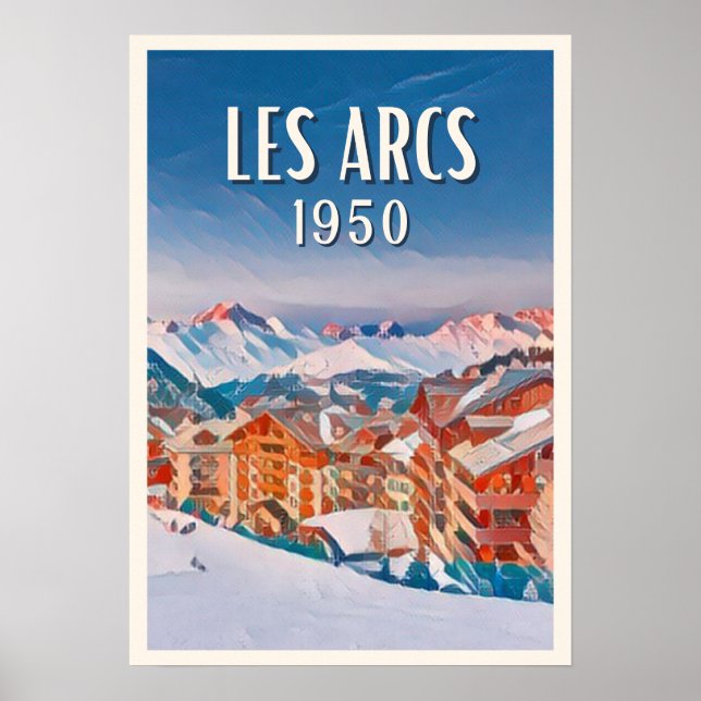 Affiche Les Arcs 1950 Station de ski Poster (Framsidan)