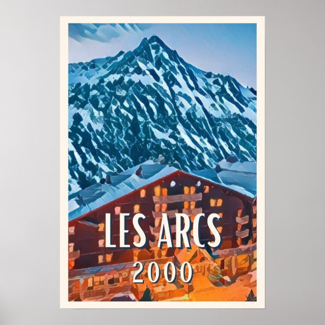 Affiche Les Arcs 2000 Station de ski Poster (Framsidan)