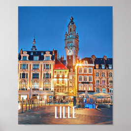 Affiche Lille Photo Vintage Poster