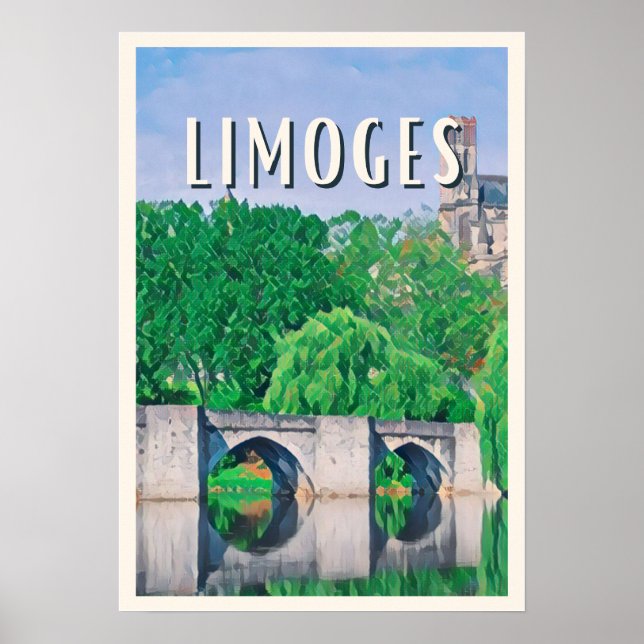 Affiche Limoges Photo Vintage  Poster (Framsidan)