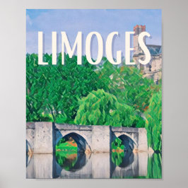 Affiche Limoges Photo Vintage Poster